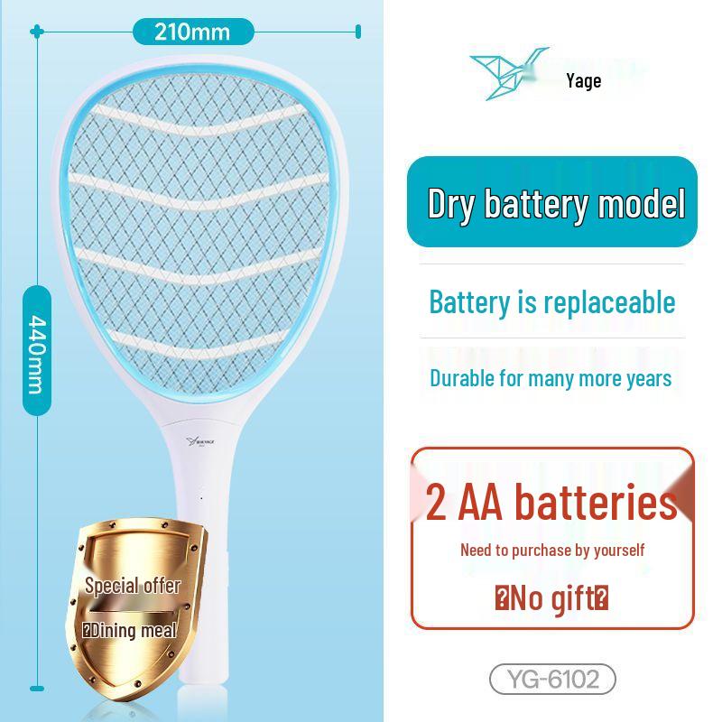 Durable Rechargeable Electric Mosquito & Fly Swatter - New Model Repellent by Trusted Brand
