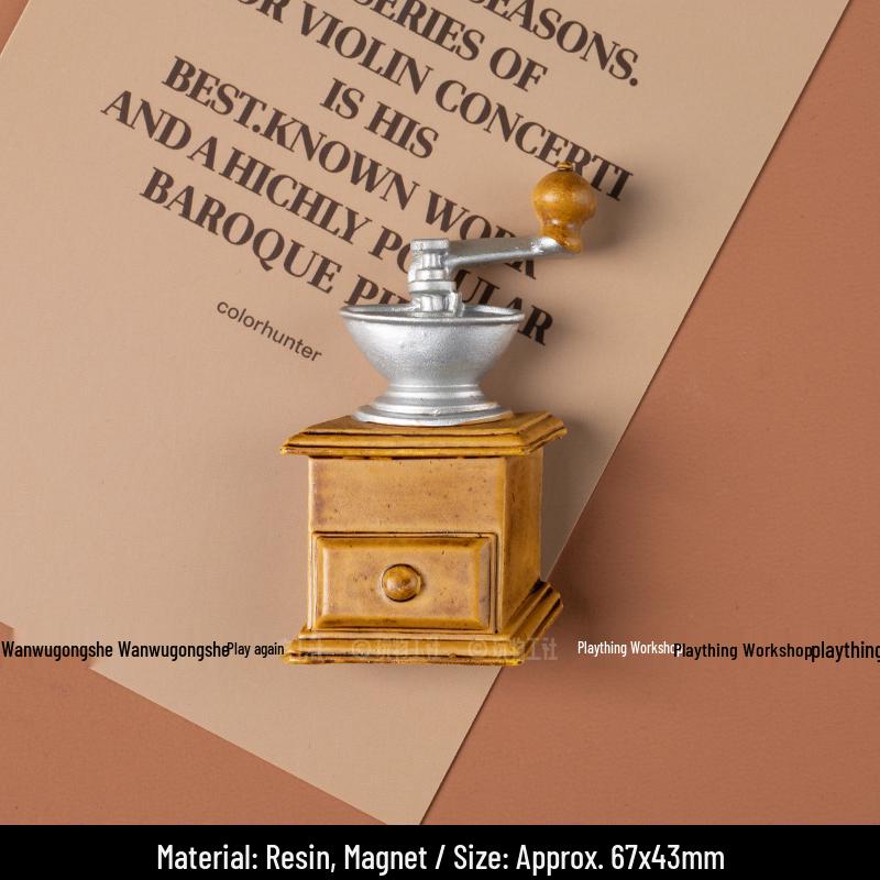 Nordic 3D Korean Food Play Fridge Magnet - Creative Coffee Series