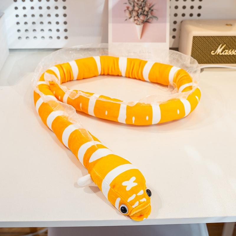 

Cute Lifelike Sea Eel Plush Toy 125cm Conger Eel Plush Doll Garden Eel Stuffed Animal Aquarium Home Decor Gift 125cm