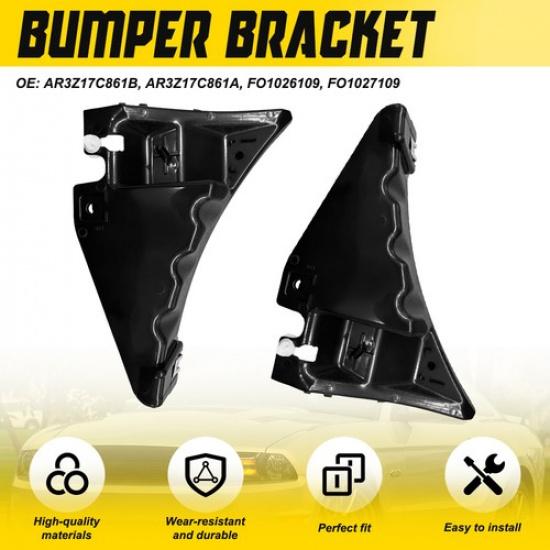 2X Bumper Bracket For 2010 2011 12 13 2014 Ford Mustang Front Left Right Side EA