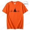 Unisex Unisex TShirt Sailing Heartbeat Print T Shirt Boating Graphic Harajuku Streewear Clothes Causal Female Y2K Tops Tee Clothing