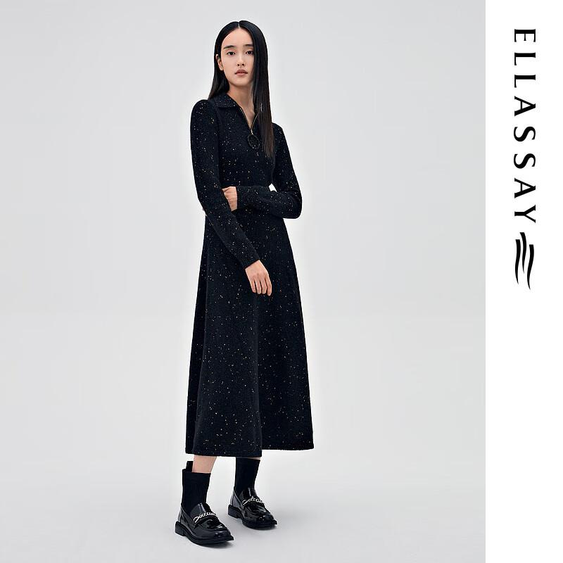 ELLASSAY Women's Cashmere Blend Knit A-Line Dress