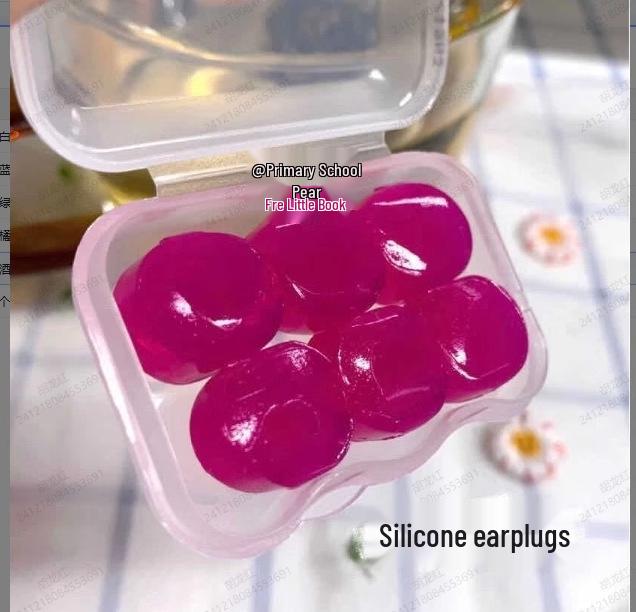 Soundproof Silicone Earplugs for Sleeping, Anti-Snoring, Noise Reduction, Swimming, and Studying.