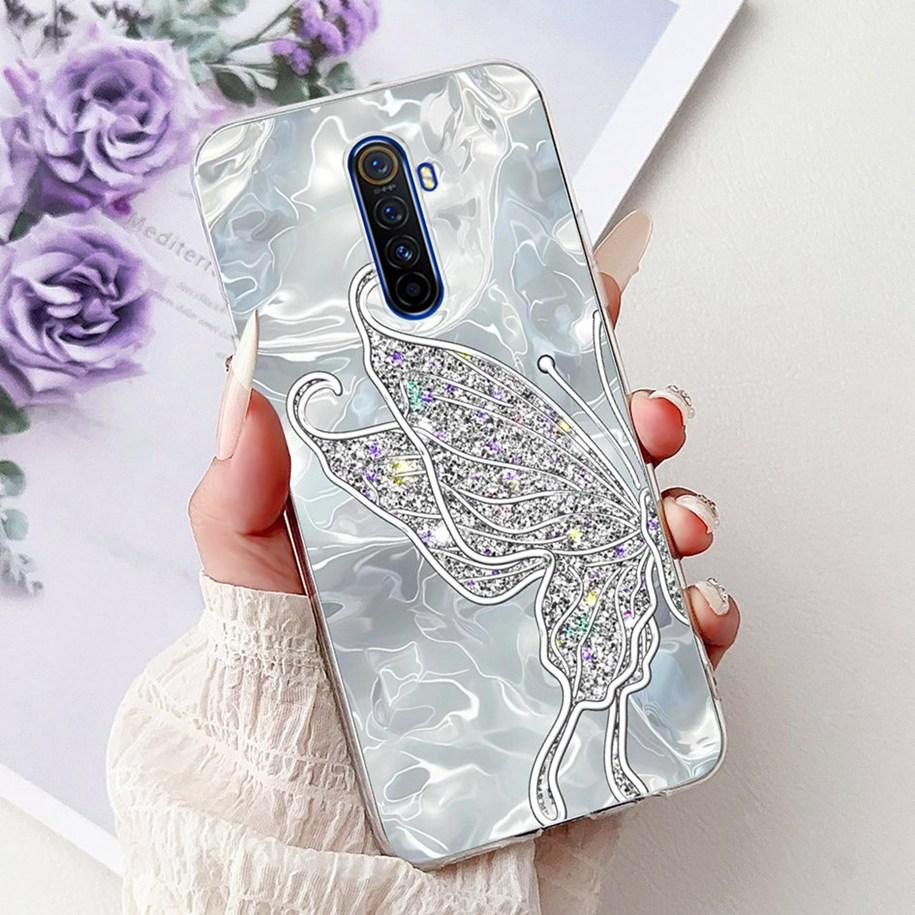 For Realme X2 Pro Case RMX1931 Cover Popular Flower Soft Clear Silicone Back Cover For Realme X2 XT Bumper RMX1921 RMX1992 Funda