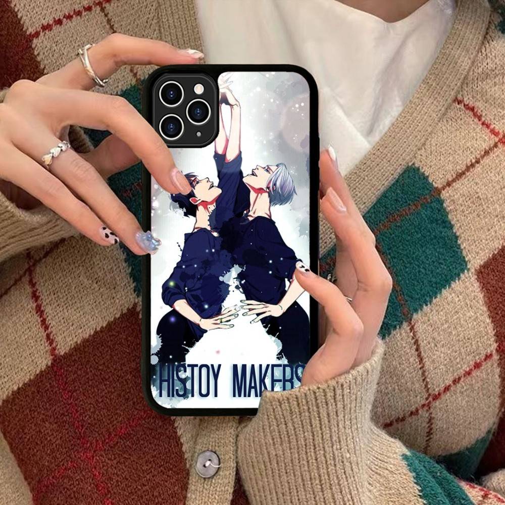 Sports Anime YURI On ICE BL For IPhone 17 16 15 14 13 Pro 12 11 Pro Max Hard PC+TPU Phone Cases Back Cover