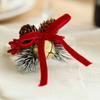 Bowknot Woven Handmade Napkin Ring Christmas Table Decoration  Merry Christmas Decoration