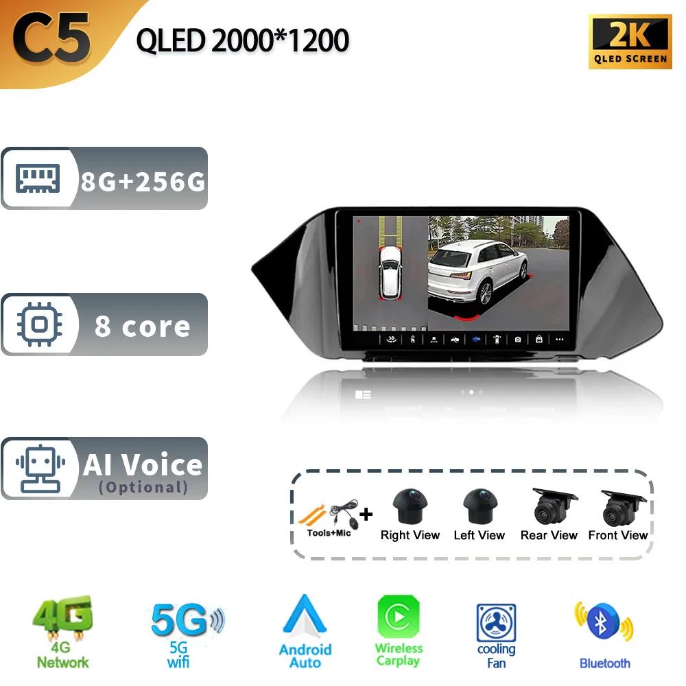 Car Radio For Hyundai Sonata DN8 2019-2020 Android13 Auto Carplay Video Player 4G GPS Navigation Multimedia WIFI IPS No 2din DVD