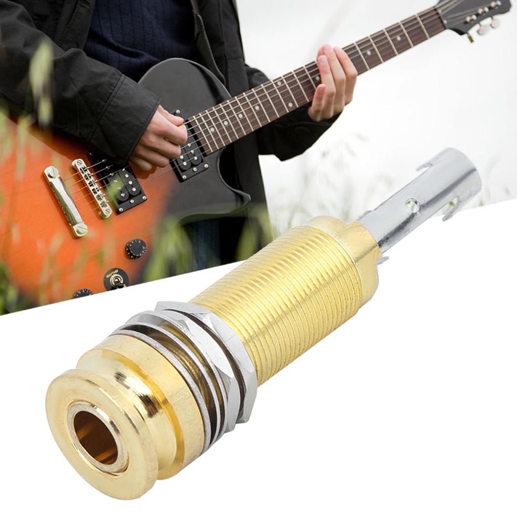 End Pin Jack with Strap Lock Function for Electric Guitar Musical Instrument Accessories
