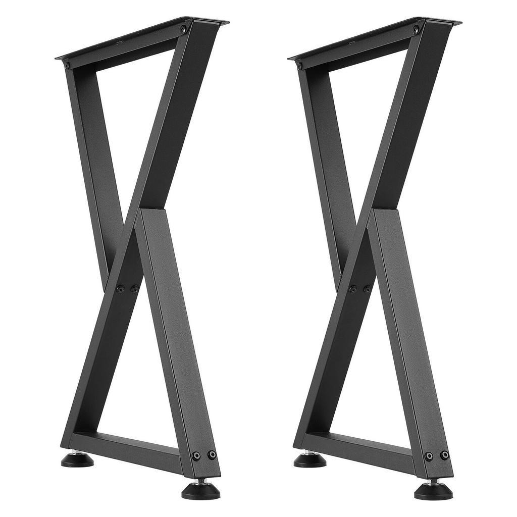 Table Legs, 740 X 472 Mm (H X W) Steel Furniture Legs, Modular Design, Easy Assembly, 1000 Kg Max Load Heavy Duty, Z Shape for Home Office Desk DIY,
