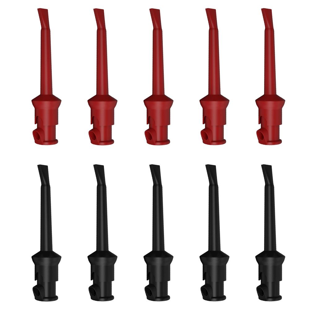 10Pcs IC Cable Welding Test Clip Hook Test Clip for Multimeter Copper Test Hook Clips Grabber Test Lead Kit Test Clips