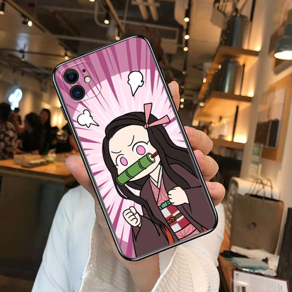Kamado Nezuko Kimetsu No Yaiba Demon Slayer TPU Weiche Handyhüllen Für iPhone 13 Pro Max Hülle 12 11 Pro Max 8 PLUS 7PLUS 6S XR X X