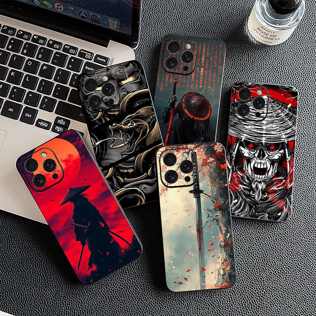 Cover for Xiaomi Redmi Note 13 A3 14 Pro Plus 9T 14C 13C 13X 9C NFC + Pro+ 5G 4G Phone Case Bushido Samurai Japan Ninja Oni Mask