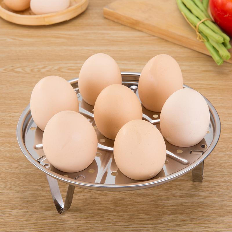 1Pieces Multifunctional Steamed Egg Rack Stainless Steel Steamed Bun Dumplings Steaming Rack Durable Steamer Outdoor Tableware