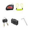Motorradalarm Scheibenbremsenschloss-Kit Motorradschlösser Diebstahlschutz Sicherheit Radscheibenschloss Kabel Schlüssel & Tragetasche Set