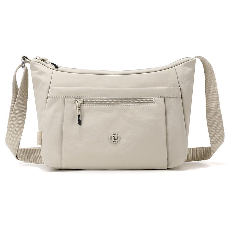 Borsa a tracolla in nylon impermeabile, grande capacità, borsa a spalla casual da donna