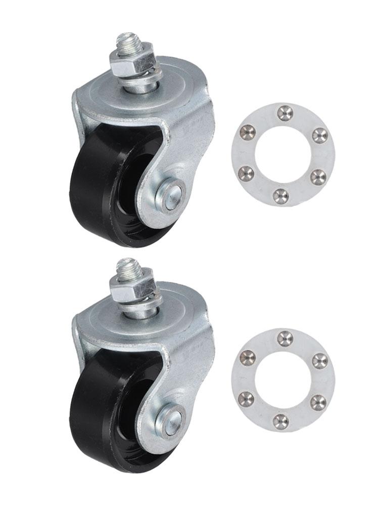 2 Pack Steel Swivel Castors for 2ton Trolley Garage and For Workshop Equipment