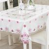 PVC Waterproof and Oil Proof Tablecloth Transparent Plastic Circular Rectangular Dining Table Cloth Dust Protection Film Home Decoration Tables Cover