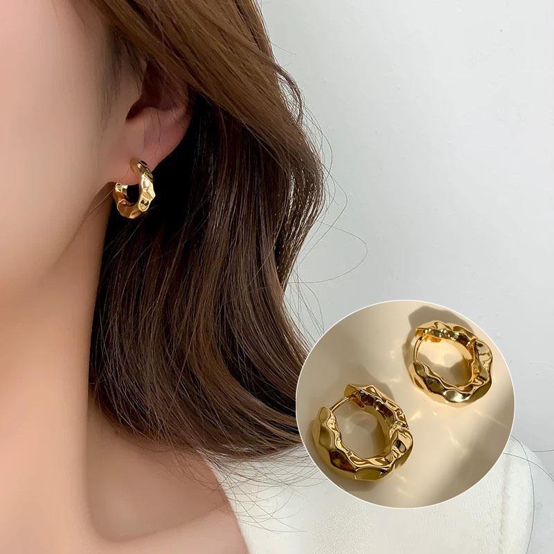 S925 Silver Snake-Shaped Hoop Earrings with Micro-Paved Zirconia - Retro Fashion for Women