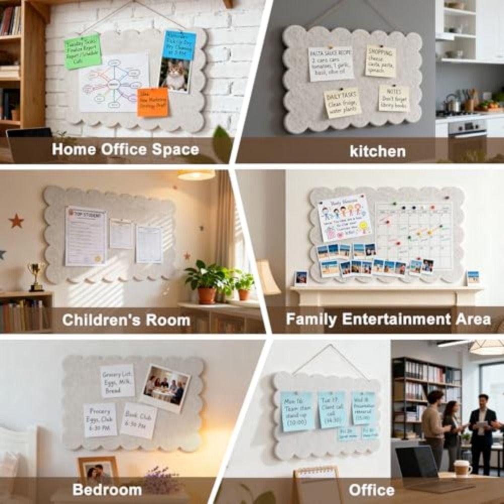 Large Bulletin Board Felt Decorative Panel Ins Photo Display Board  For Office Home Classroom