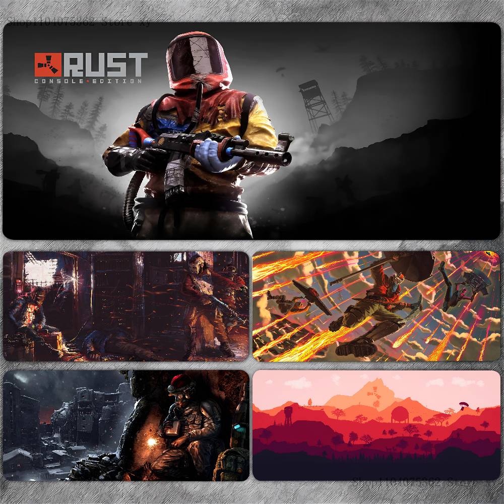Rust The Game Mousepad Large Keyboard Desk Mat Gaming Mouse Pad LockEdge Non-slip Mat