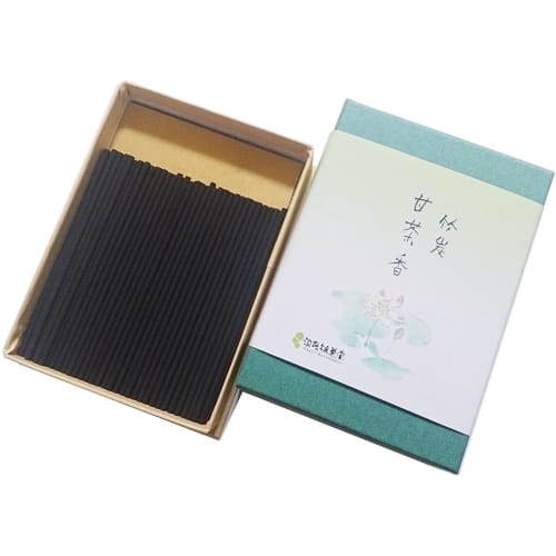 Awaji Umekundo Smokeless Incense, Lightly Scented, Mini Size, 8cm, Bamboo Charcoal Sweet Tea Scent (25g)