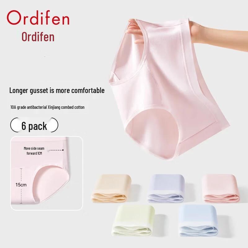 

Odifen Women s Mid-Rise Cotton Antibacterial Briefs XL