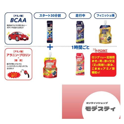 Amino Vital Full Marathon Nutrition Set, Energy Supplement Gel, 5 Types, 9-Piece Set, Includes Original Intake Guide Card