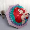 Mermaid,Ariel Automatic Umbrella - Tri-fold Portable Umbrella, Best Holiday Gift for Men and Women, Durable Iron Frame, Playful Design, Stur