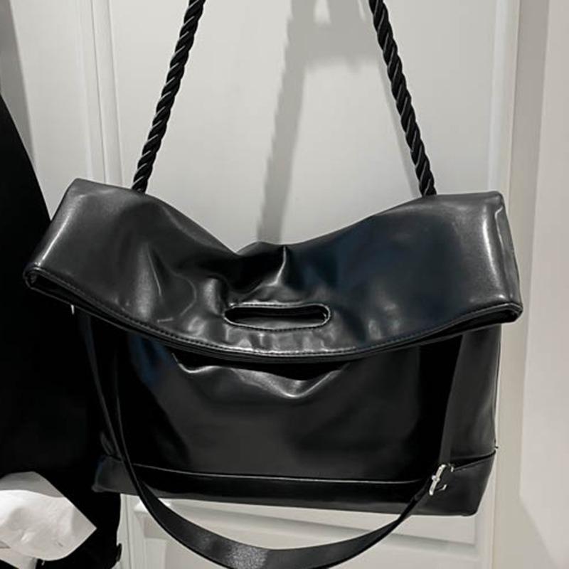 Retro Large-capacity Underarm Bag Women's Bag Autumn New Soft-faced Simple Tote Bag Fashionable Commuter Messenger Bag