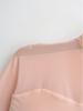 Women's Chic Sheer Mesh Spliced Long Sleeve T-shirt: Elegant Slim-fit, Sexy Base Layer Top