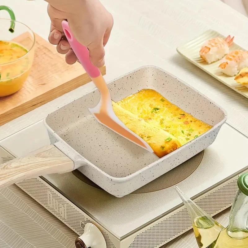 Kitchen Thickened Omelet Pan Non Stick Pan Square Frying Pan Egg Roll Steak Small Frying Pan Breakfast Pan Maker Cookware