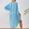 Beach Skirt Summer New Style Ladies Long Skirt Beach Blouse Crocheted Stitching Tassel Swimsuit Bikini Outer Wear