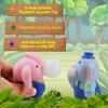 Squeeze Bubble Blowing Elephant TPR Balloon Soft Animal Cartoon Squishes Cute Stress Relief Pinch
