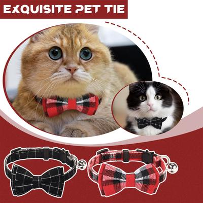 Evcil Hayvan Tasması Fiyonklu İngiliz Yaka Kedi Kayışı, Kedi Başı Güvenlik Tokası Köpekler, Kediler ve Tavşanlar İçin Fiyonklu ve Çıngıraklı Kedi Köpek Tasması