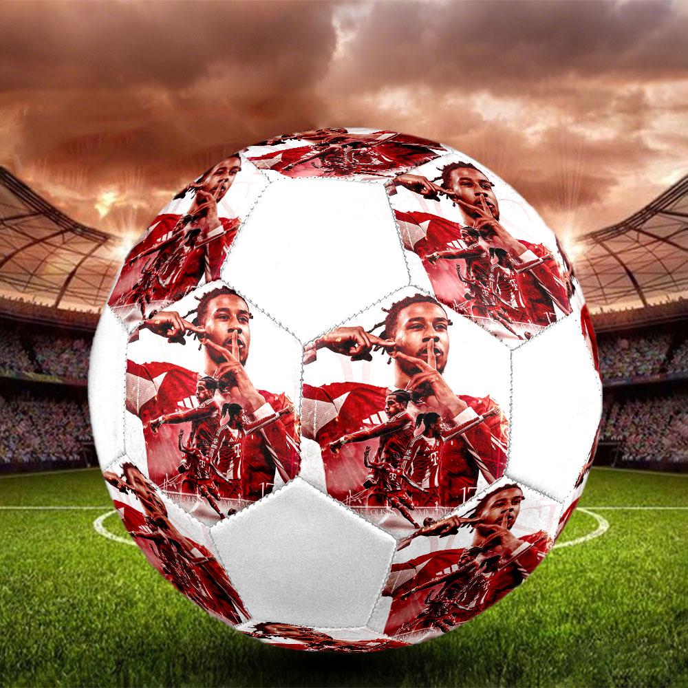 Michael Olise Bedruckter Fußball Größe 5, Maschinengenähtes PVC, Langlebig & Hoher Rückprall, Für Alle Altersgruppen Geeignet, Fanartikel, Spiele & Außenbereich.