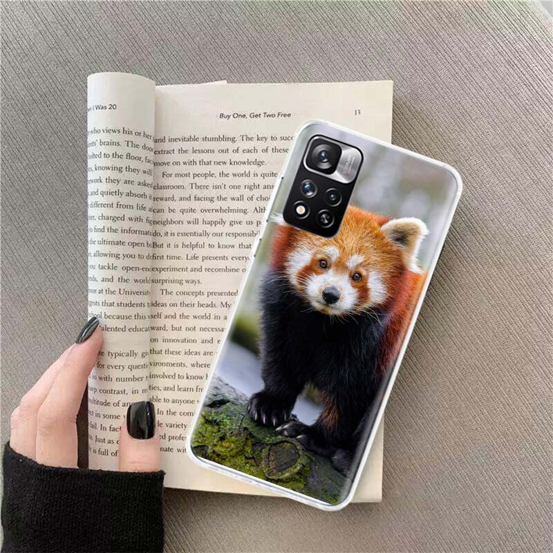 

Popular red pandas Phone Case For Redmi Note 13 12 Pro Plus 14 15 Pro 5G 11 11T 11E 11S 10 Pro 10S 9 9S Cover Cell Clear TPU Cap Note 13 Pro Plus