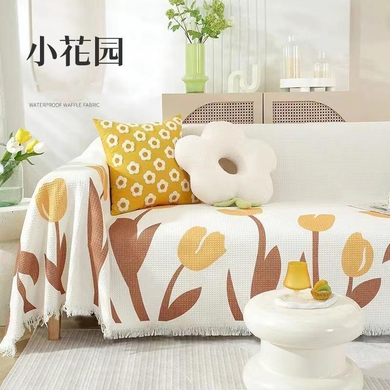 

Чехол для дивана из полиэстера и хлопка, однокомпонентный, на четыре сезона, полотенце для дивана, нескользящее, универсальное полотенце для дивана, одеяло 180x130