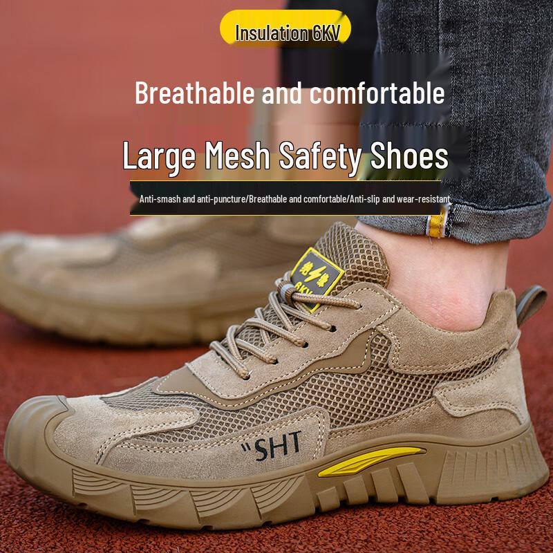 Xueyiwang Men s Steel Toe Safety Work Shoes 37