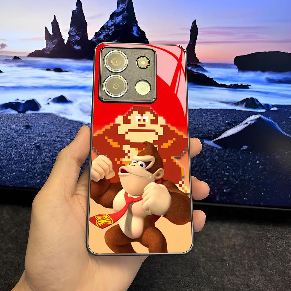 Game Donkey Kong Phone Case for Xiaomi 14 13 12 11 13t 12t 11t POCO M6 M5 X6 X5 F6 F5 Ultra Pro Lite 5G Glass Cover