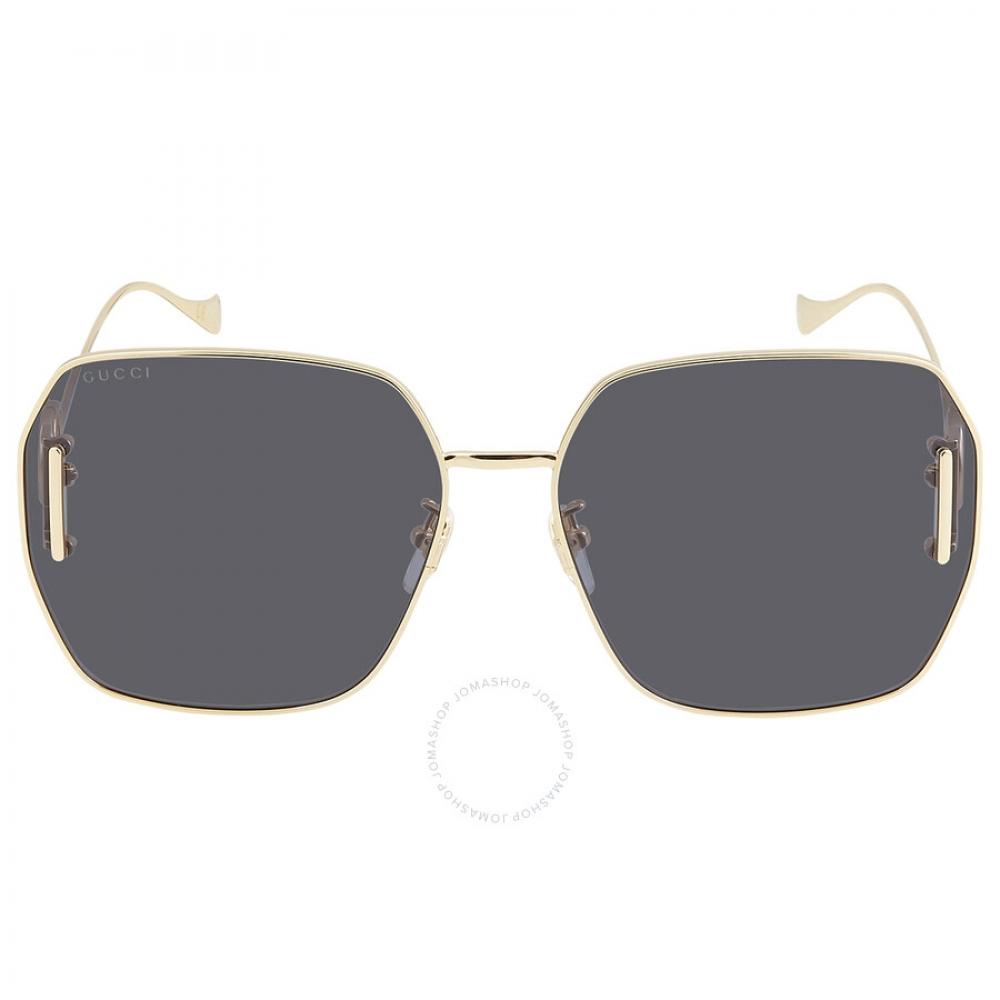 

Gucci Grey Geometric Ladies Sunglasses GG1207SA 002 64