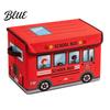 Soft Fabric Toy Safety Lid Box Foldable Bus Storage Chest School Treasure with And Reinforced