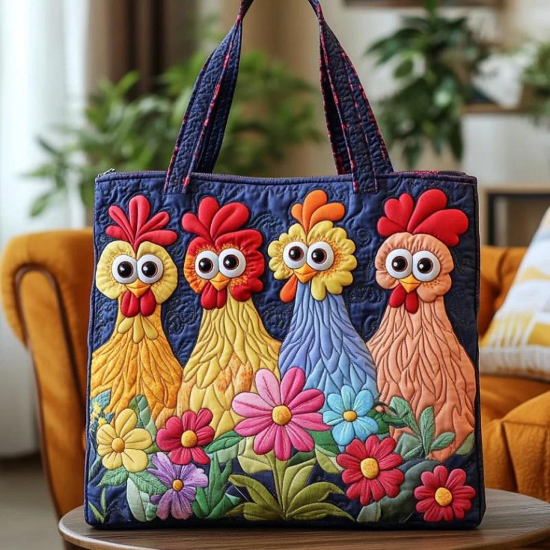 TEMU Womens Fashion Printed Tote Shoulder Bag 600D Oxford Cloth
