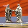 M-Kreativ Grenzüberschreitende Handwerkskunst Kleines Kupferfigürchen Heimdekoration Vintage-Stil Handgefertigte Messing-Götterstatue Schreibtischdekoration