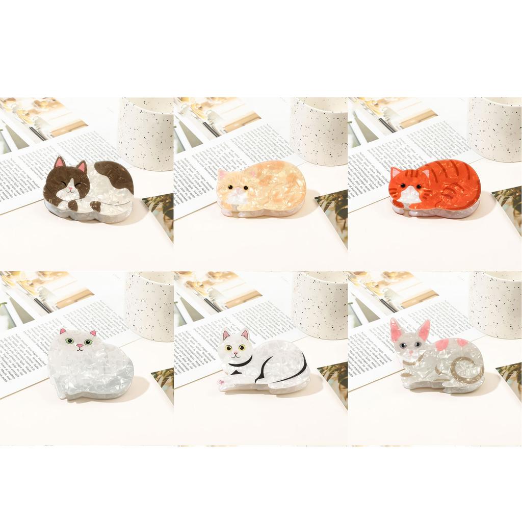 Cute Cat Hair Claw Clips Ponytail Top Clip Large Grab Clip Strong Hold for Women Thick Hair & Thin Hair Easy To Use