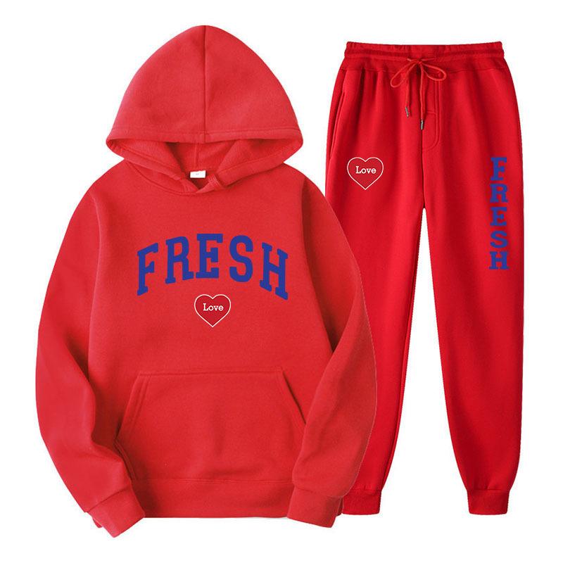 2025 Cross Love Heart Print Y2K Hoodie Sweatshirt Pullover - Plus Velvet Thickened Style