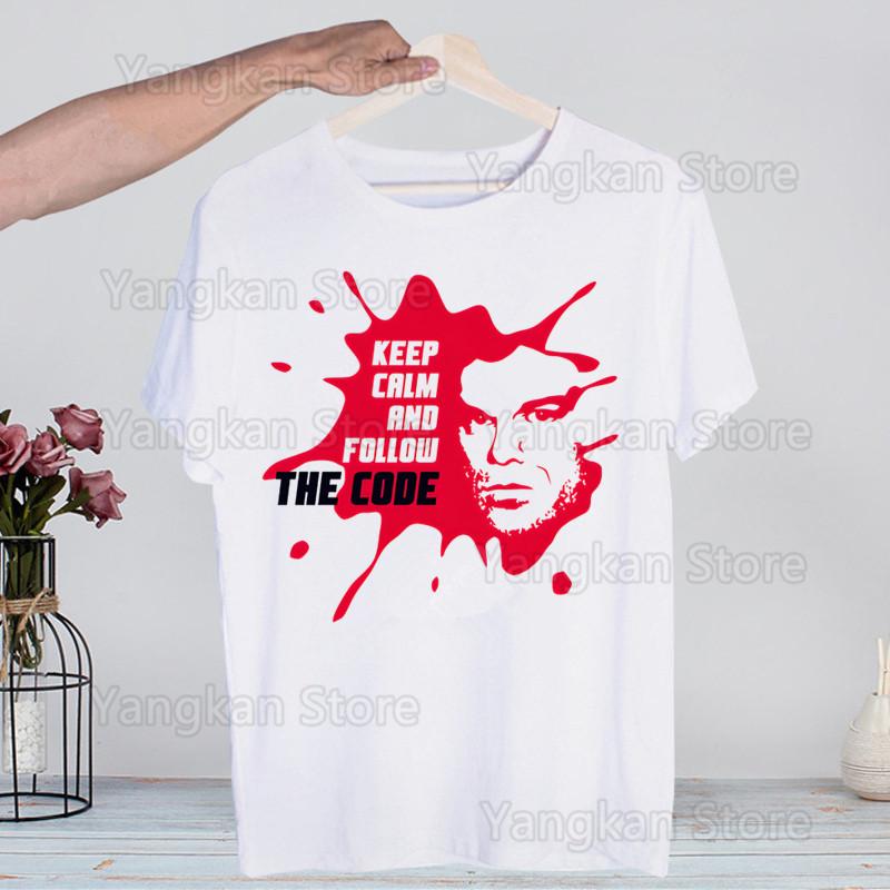 Dexter Morgan Tshirts Men Fashion Summer t-shirts Tshirt Hip Hop Girl Top Tees streetwear Harajuku Funny