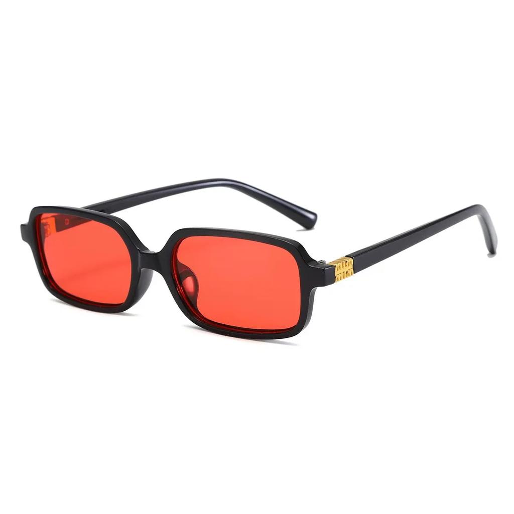 Trendy Versatile  Sunscreen Sunglasses For Women Luxury Small Frame Square Sunglasses Vintage Punk Sun Hip Hop Glasses