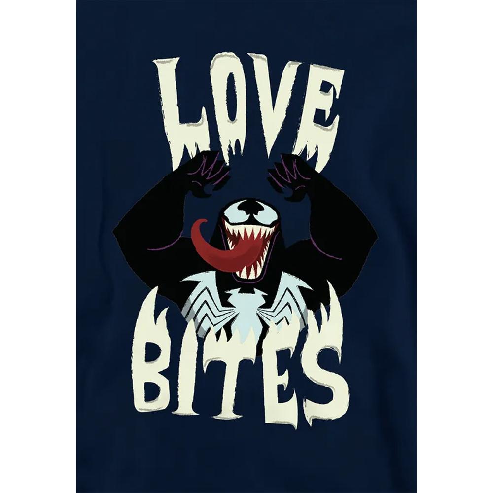 Venom Childrens/Kids Love Bites Valentine`s Day Pullover Hoodie