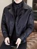 Men's Casual PU Leather Jacket - Trendy, Versatile, and Loose Fit for Autumn and Winter