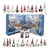 Gnome Advent Calendar 2025 24 Day Christmas Countdown Calendar with 24 Pcs Mini Gnomes Ornaments Collectible Dwarfs Figures for Holiday Home Decor